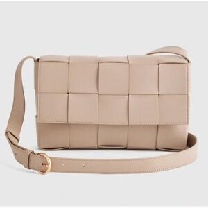 Quince Italian Leather Handwoven Flap Crossbody